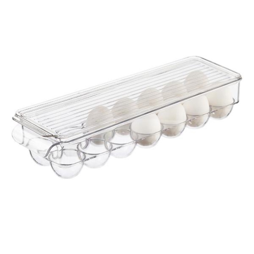 UTOPIA Stackable Refrigerator Egg Storage Bin with Lid Stores 14 Eggs